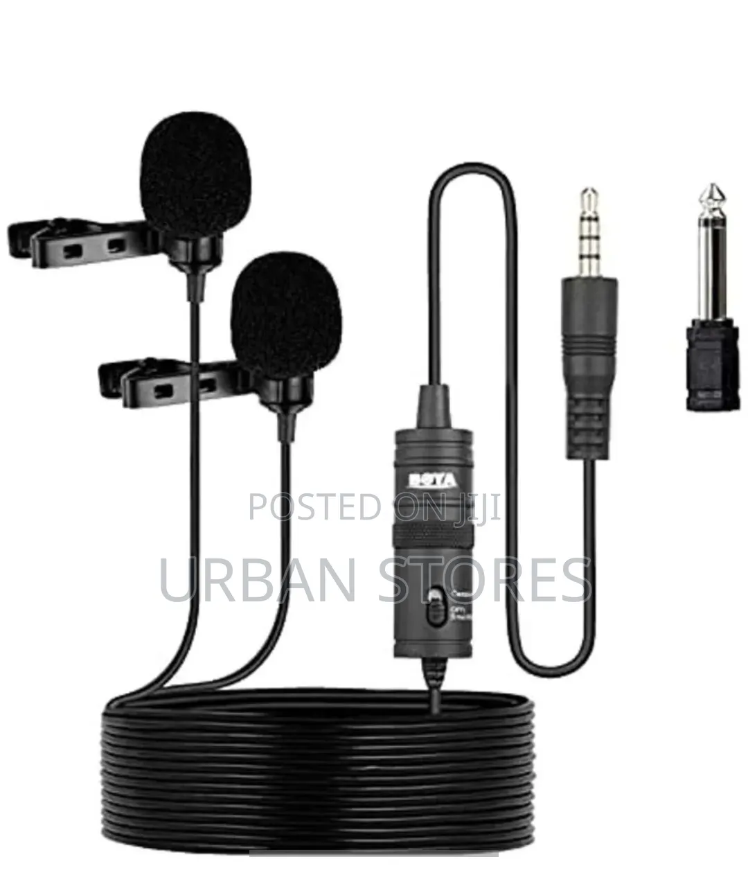 By-M1dm Double Mic Boya Lavalier Wired Microphone