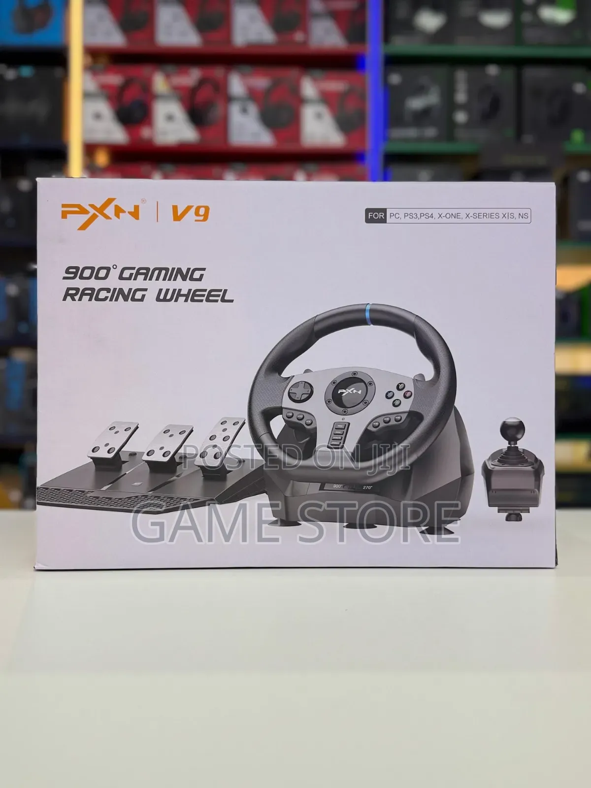 The PXN V9 GEN2 Racing Steering Wheel.
