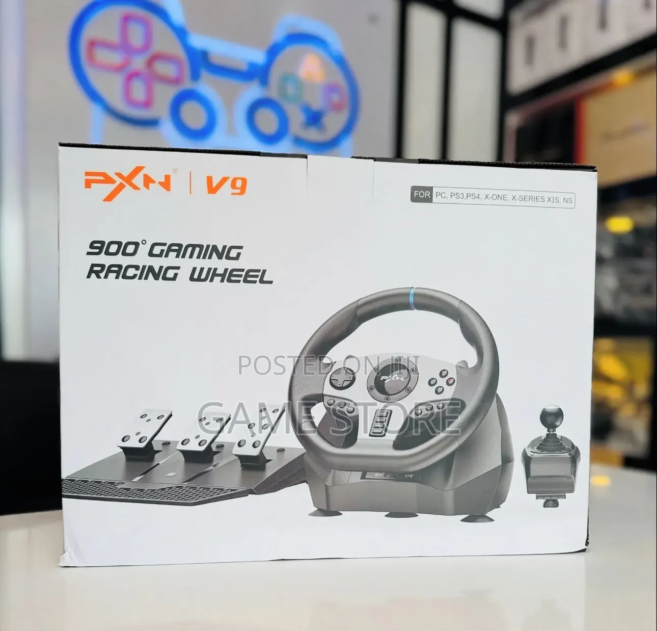 The PXN V9 Gen2 Racing Steering Wheel. Brand New