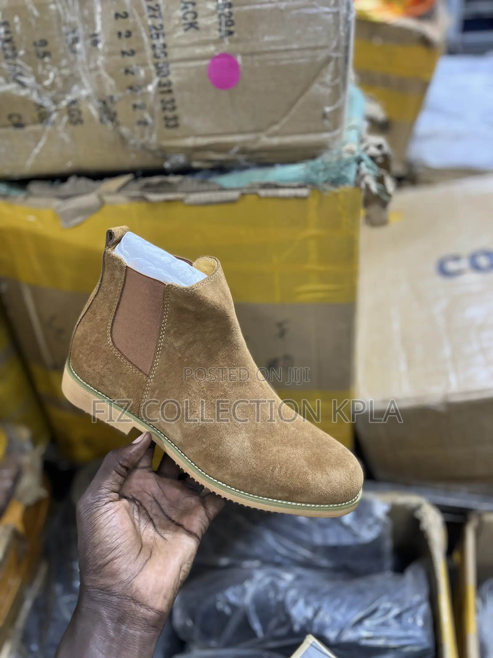 Clarks Chelsea Suede Boots Coffee Brown
