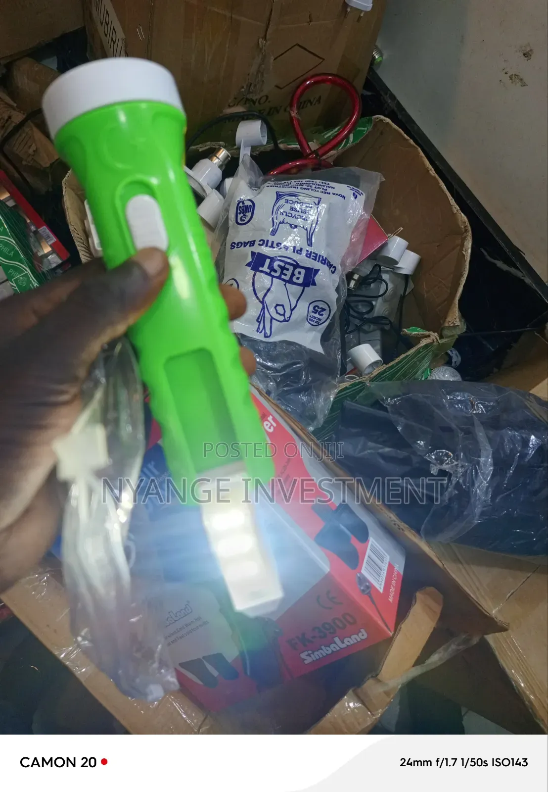 Solar Rechargeable LED Lighting Torch