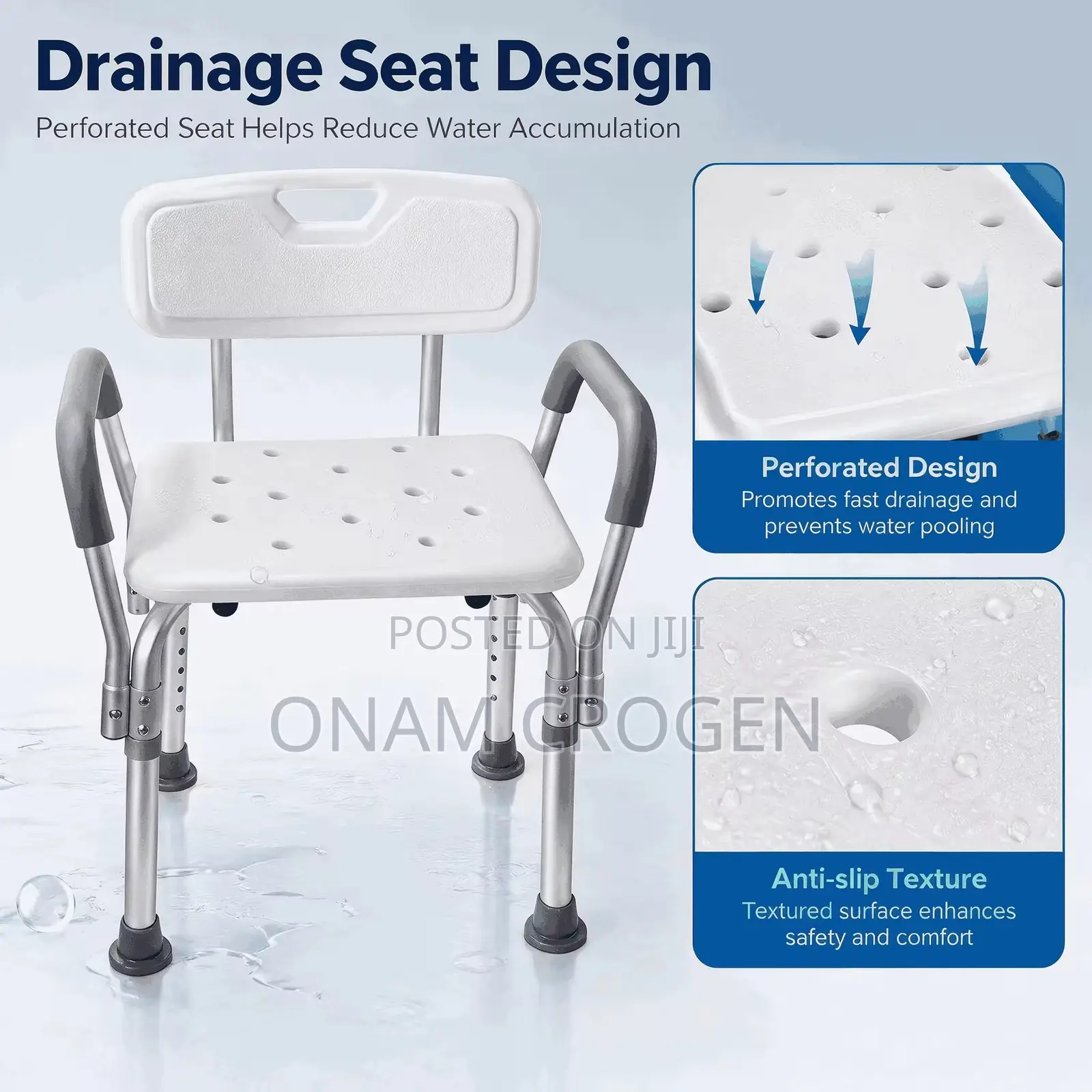 Shower Chair With Drain Seat Dd5
