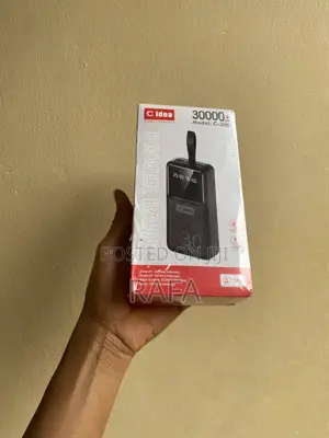 Power Bank 30,000 mAh and Has 3 USB Ports
