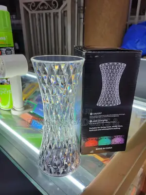 Crystal Diamond Table Lamp – USB Rechargeable Touch Lamp