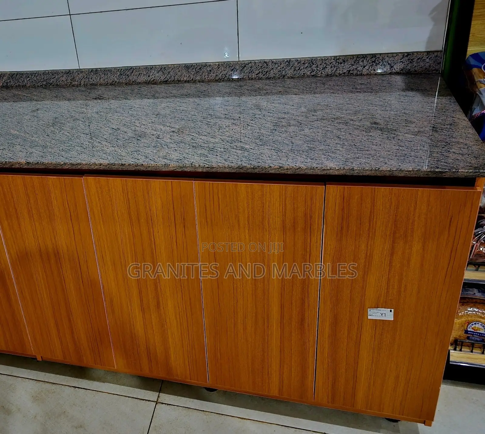 Speckled Grey Granite Cabinet