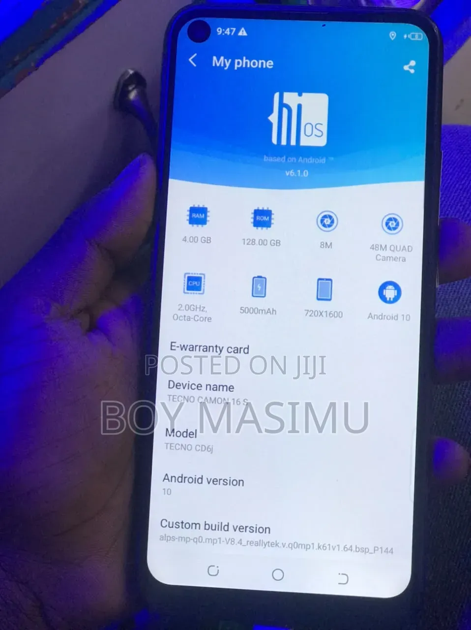 Tecno Camon 16S 128 GB Black