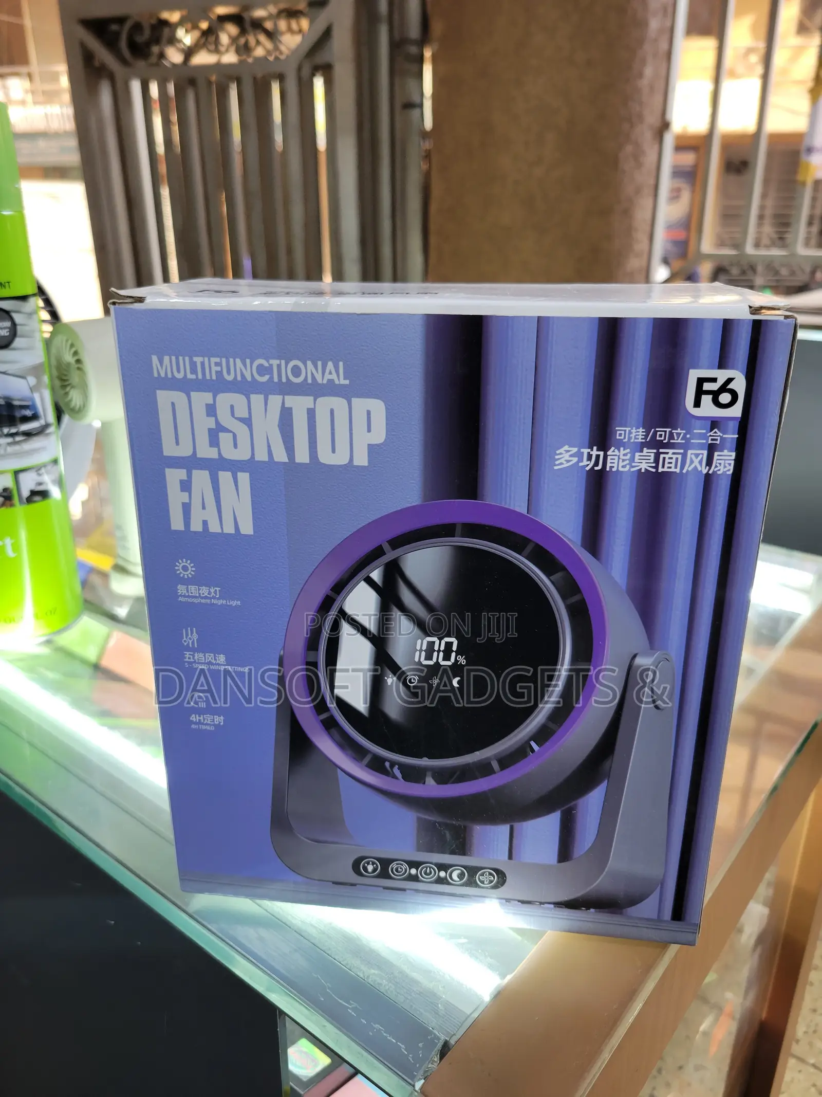 F6 Multifunctional Desktop Fan – Digital LED Display