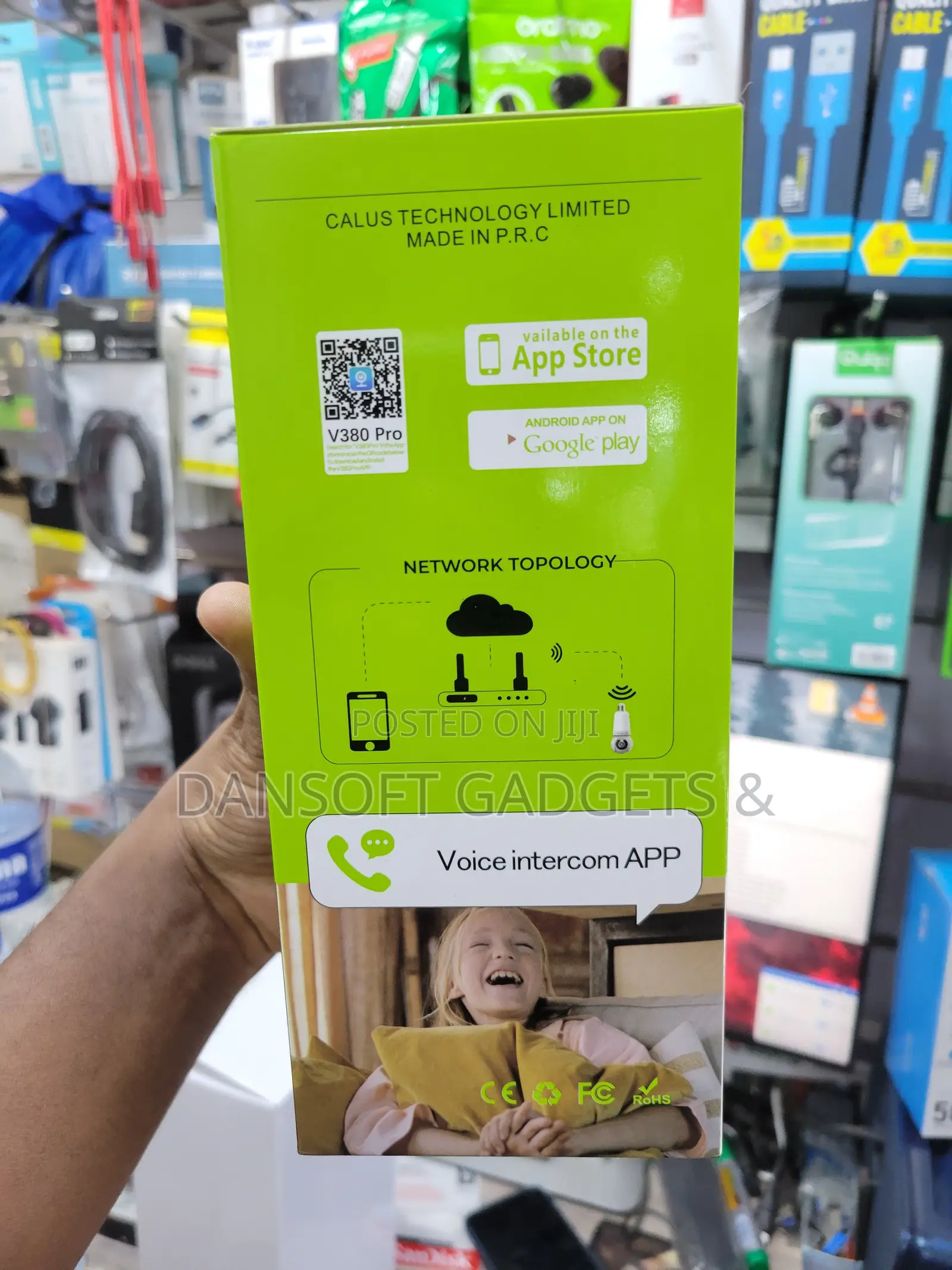 CALUS V380 Smart Light Bulb Camera – 360° PTZ Wi-Fi Security Camera