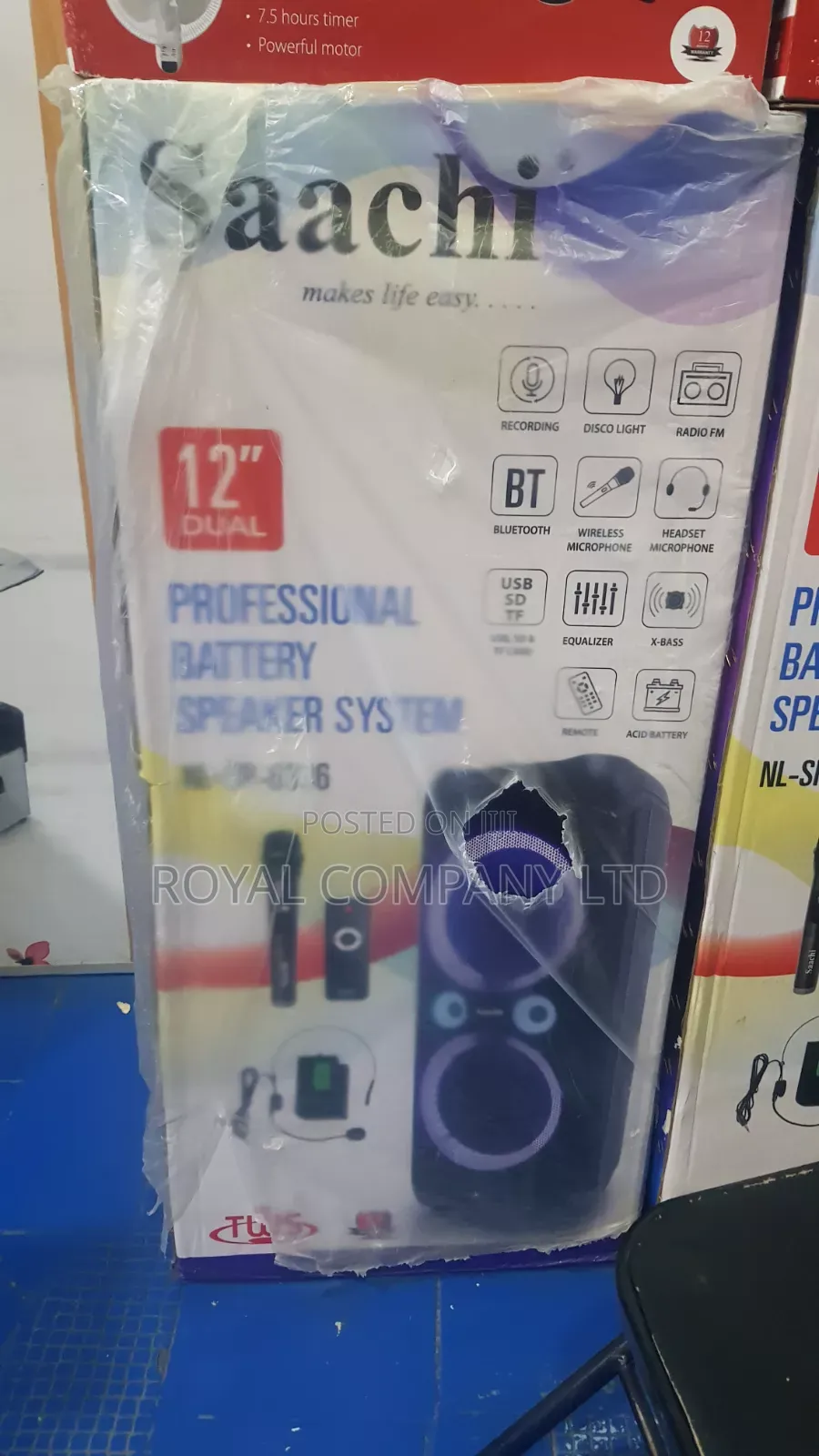 Saachi Rechargeable Speaker With 2microphones