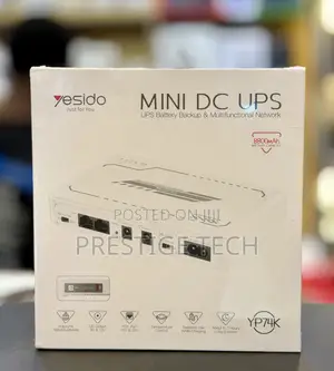 Yesido Mini DC UPS Battery Backup Power Network 8800mah Modems, Router