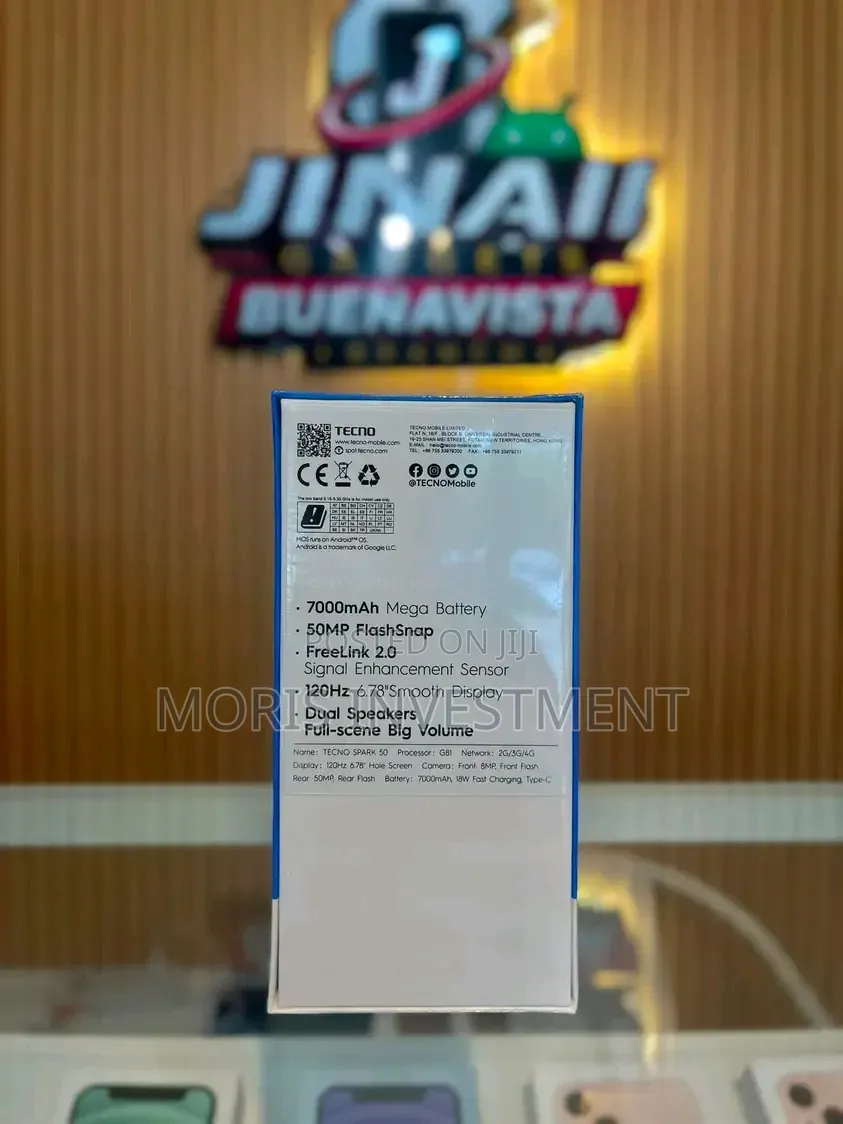 New Tecno Spark 50 128 GB Gray