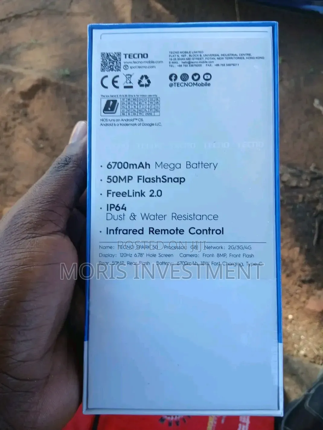 New Tecno Spark 50 128 GB Orange