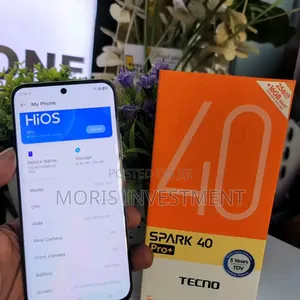 New Tecno Spark 40 Pro+ 256 GB White