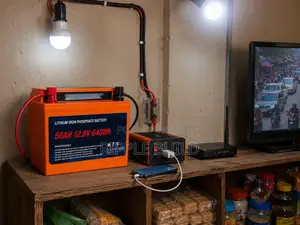 640Wh LiFePO4 Lithium Battery 50Ah Solar Backup 12V