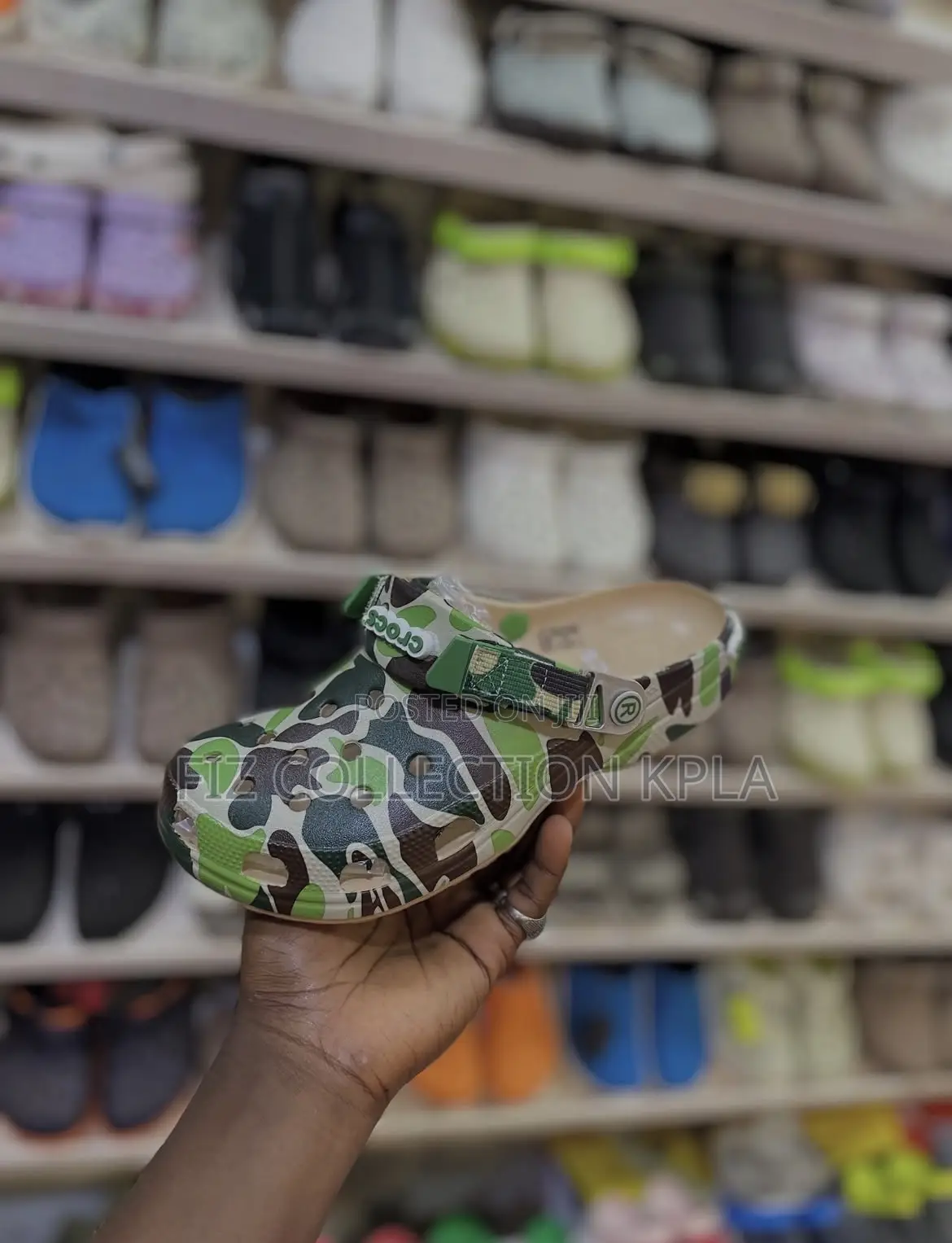 BAPE X Crocs Classic Clog Green ABC Camo Original