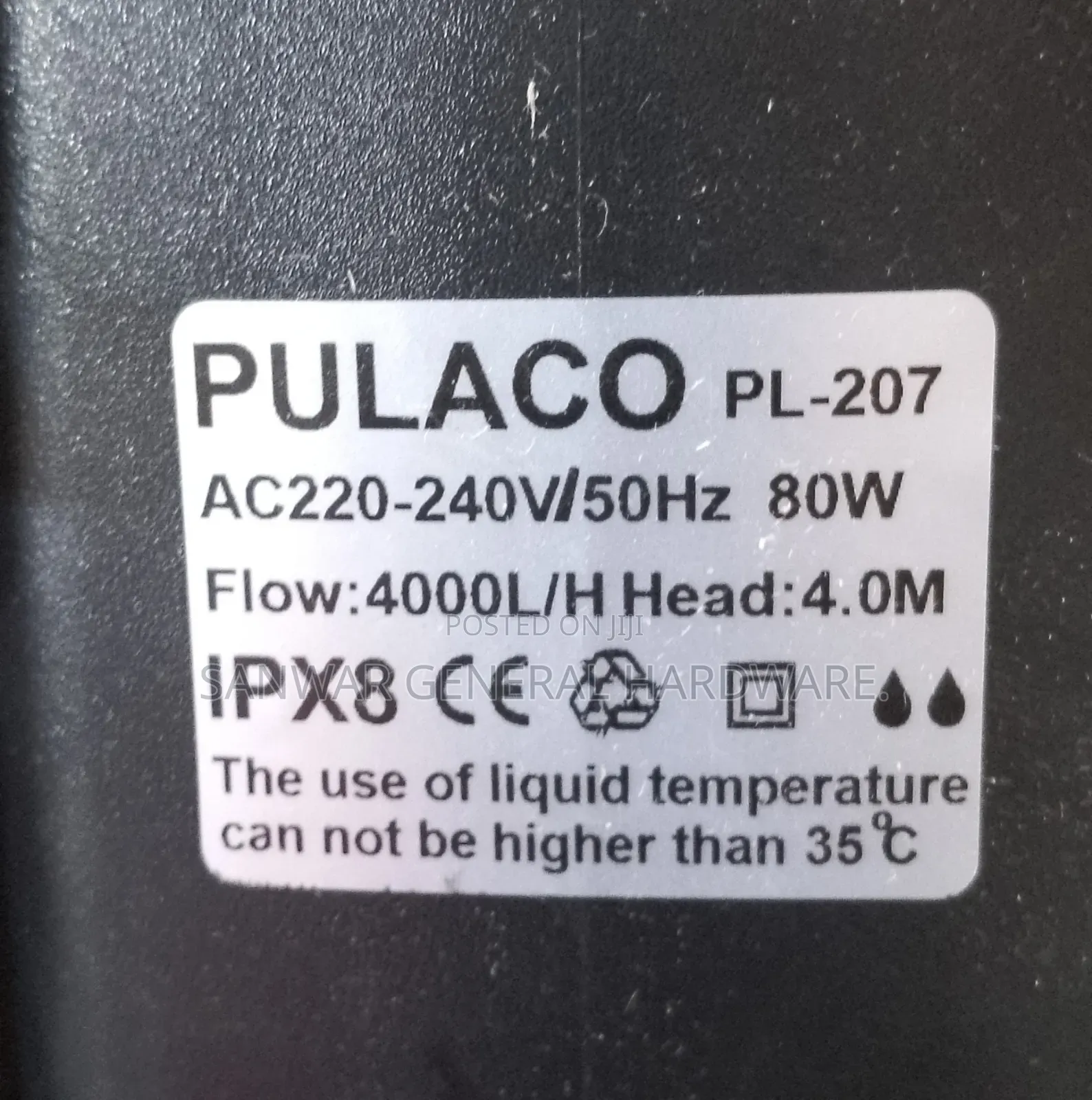 4m,Aquarium/Fountain Submersible Water Pumps(4000l/H)