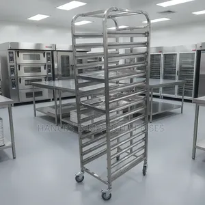 Professional Stainless Steel Tray Trolley