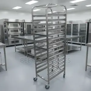 Professional Stainless Steel Tray Trolley