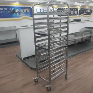 Professional Stainless Steel Tray Trolley