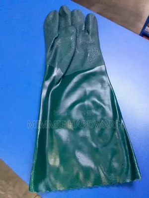 Green Double Dipped PVC Gloves