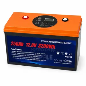 3200Wh LiFePO4 Lithium Battery 250Ah Solar Backup 12V