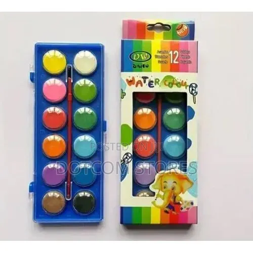 12 Colors Watercolor Paint Palette Set. Artist Paint