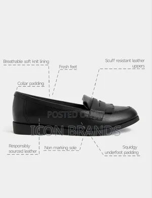 M S Kids-Leather-School-Loafers