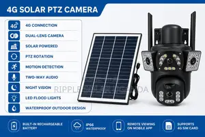 4G Solar CCTV Camera With Panel Outdoor Wireless Security