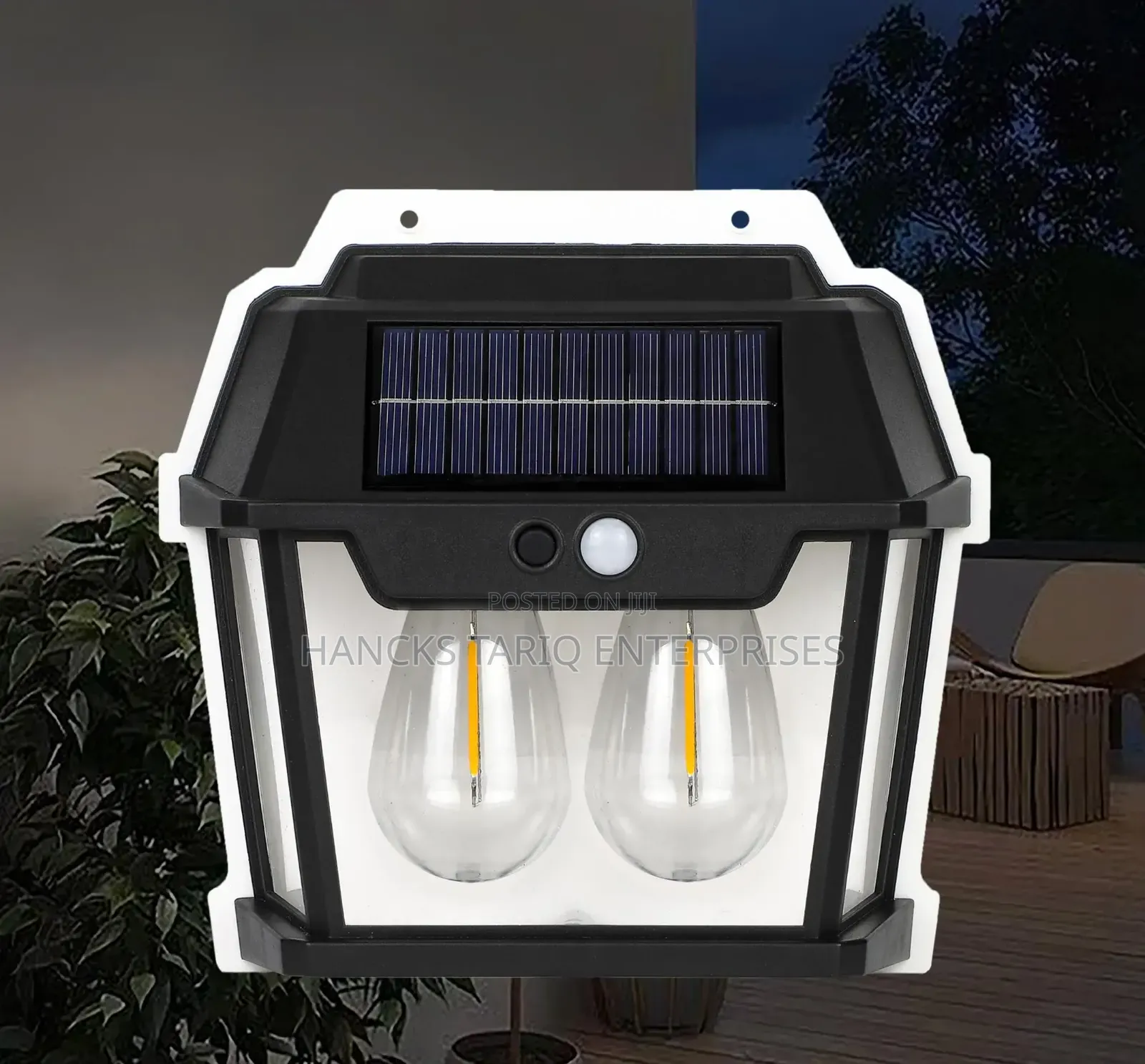 Solar-Powered Motion-Sensor Wall Light