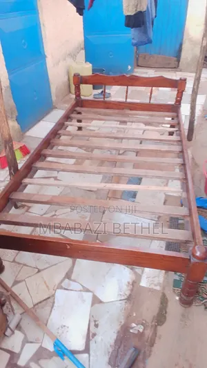 Used / Second Hand 3.5by6 Wooden Bed in a Fine State Up for Sale