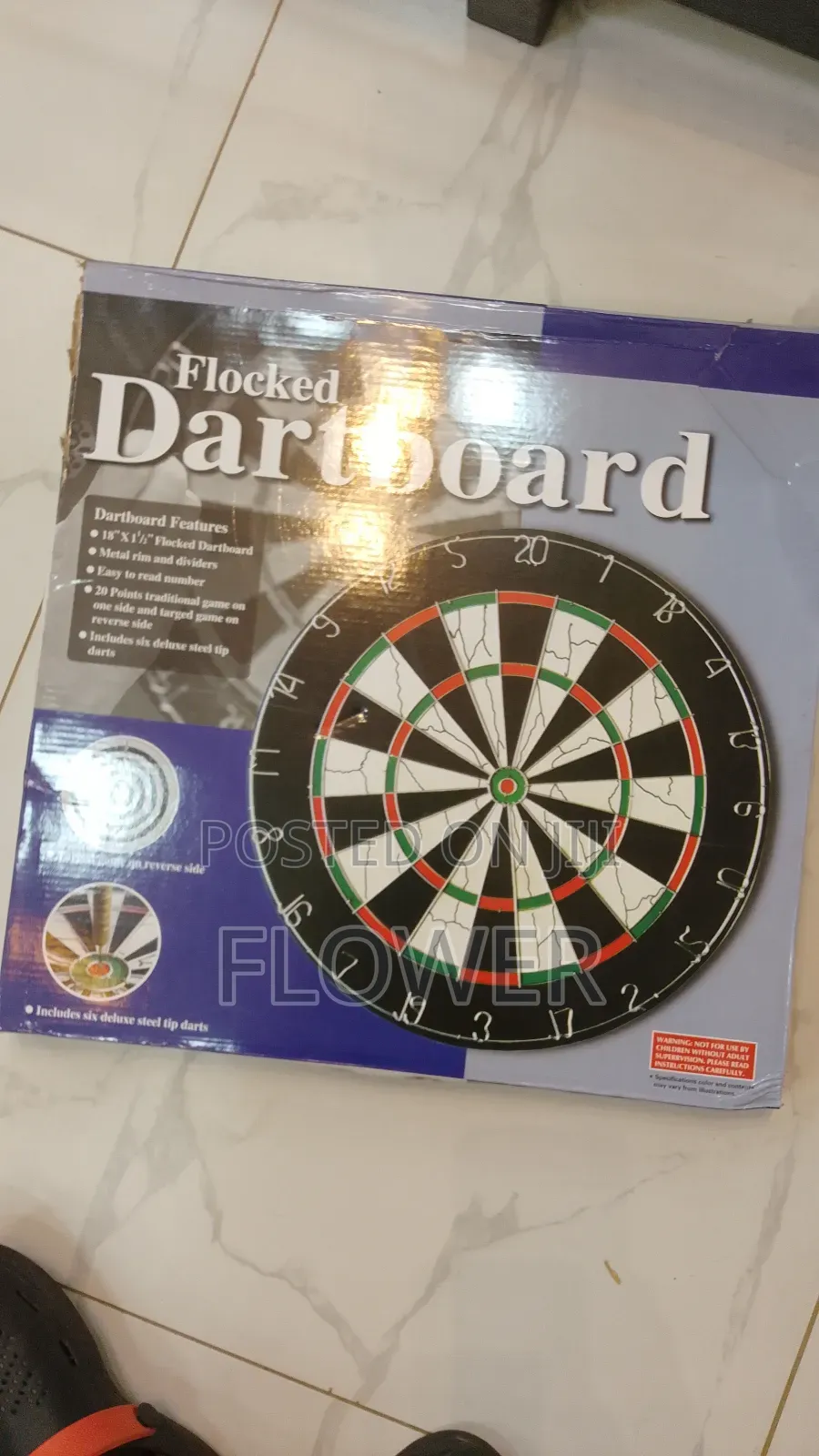 Dartboard Flocked
