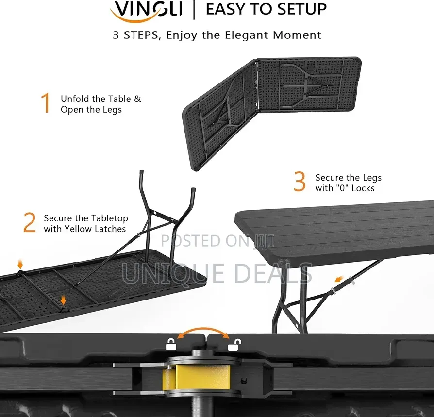 Plastic Folding Table Portable Long Table