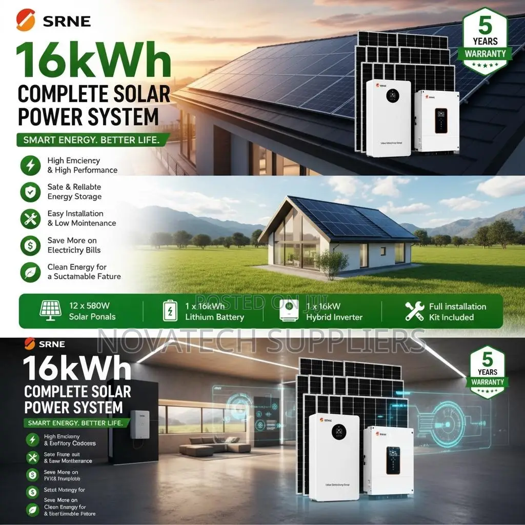 16kWh Complete Home Business Solar System 5-Year Warranty