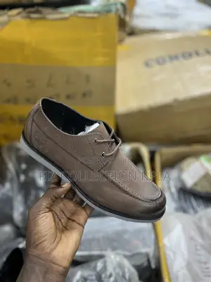 Original Timberland Coffee Brown Leather Grey Sole Men’s Casual Loafer