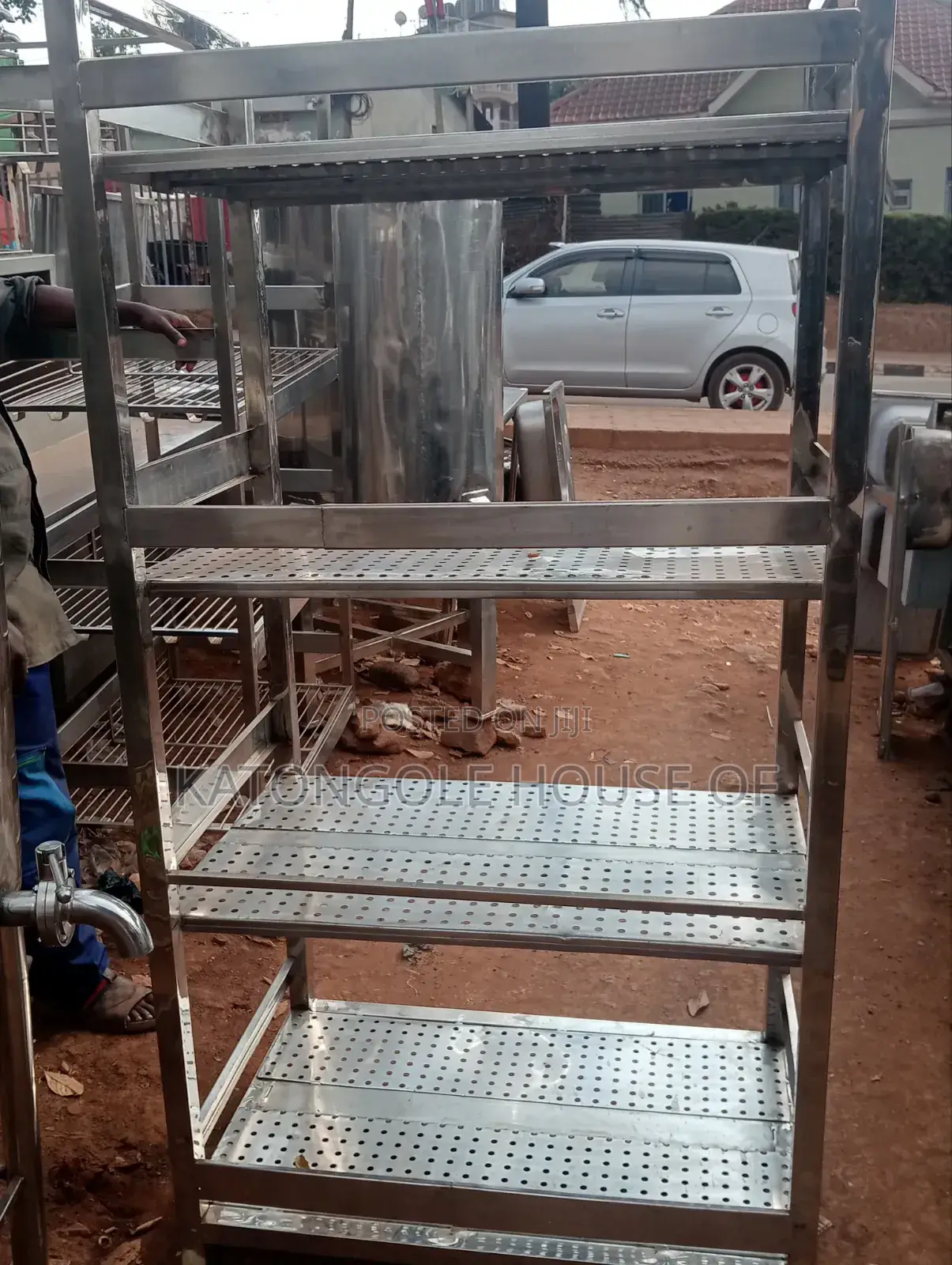 Stainless Rack Four Steps