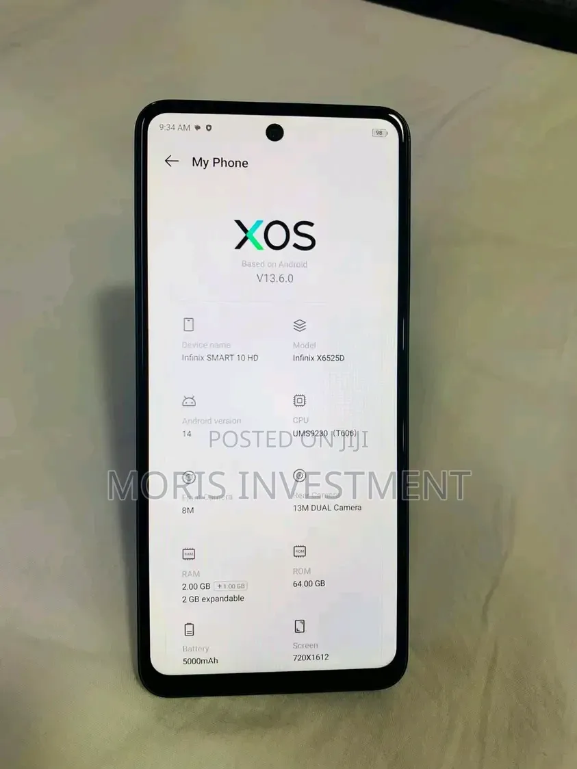 New Infinix Smart 10 HD 64 GB Gold