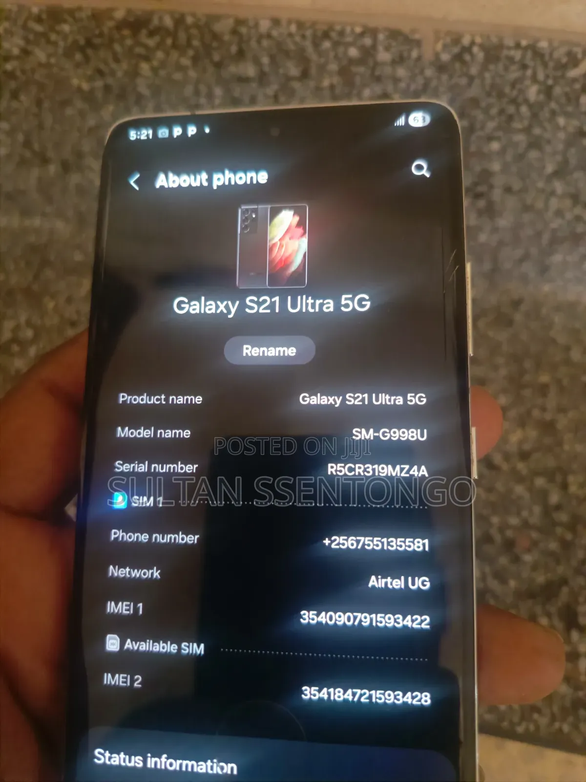 Samsung Galaxy S21 Ultra 5G 256 GB Silver