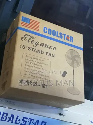 Coolstar Brand 16" Stand Fan, Specifically Model CS-1611. 2 in One