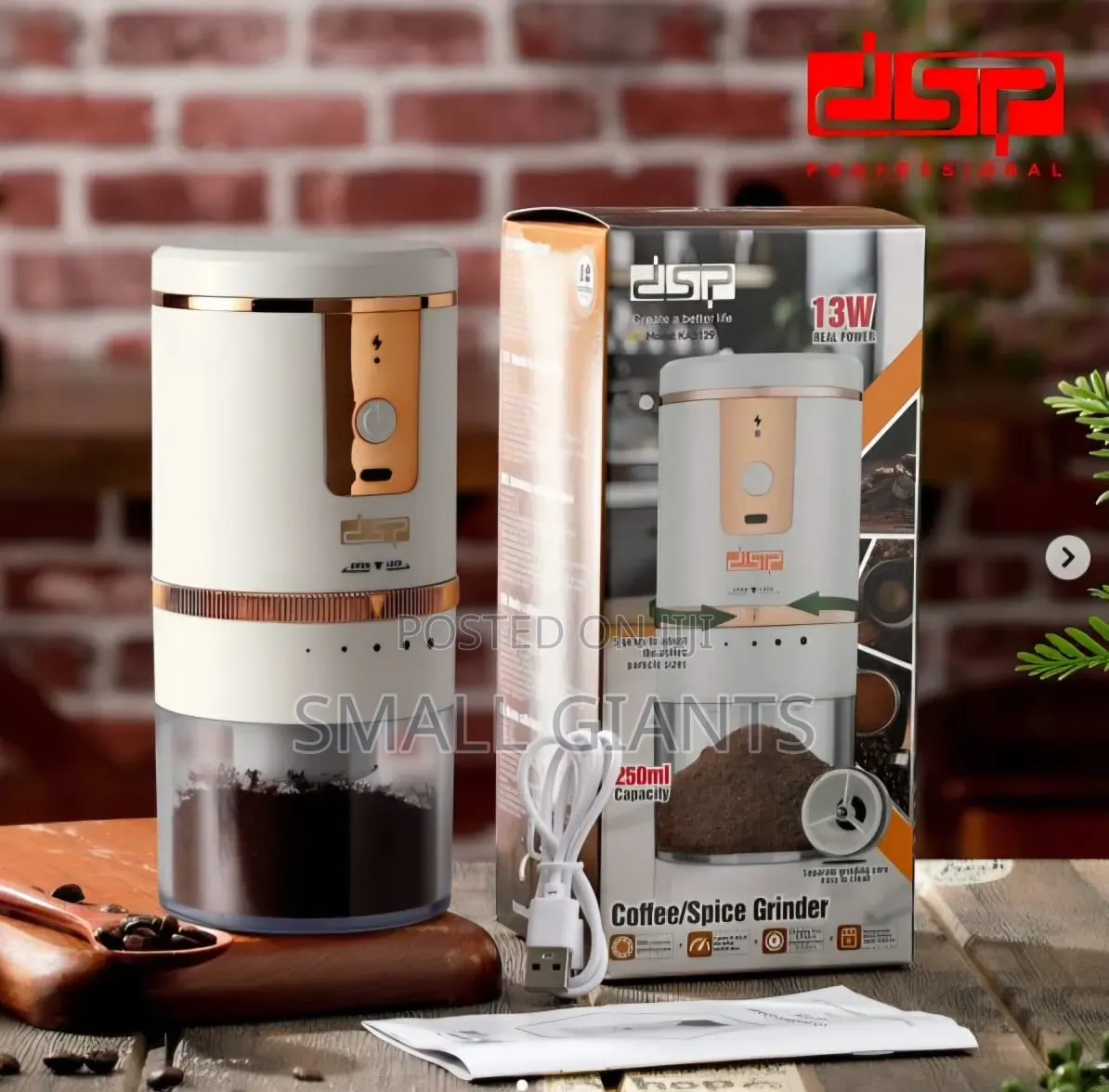 DSP KA3129, Rechargeable Coffee Spices Grinder