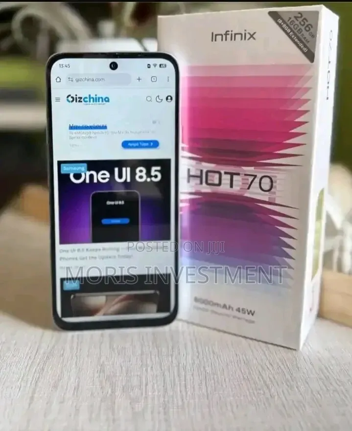 New Infinix Hot 70 256 GB Gray