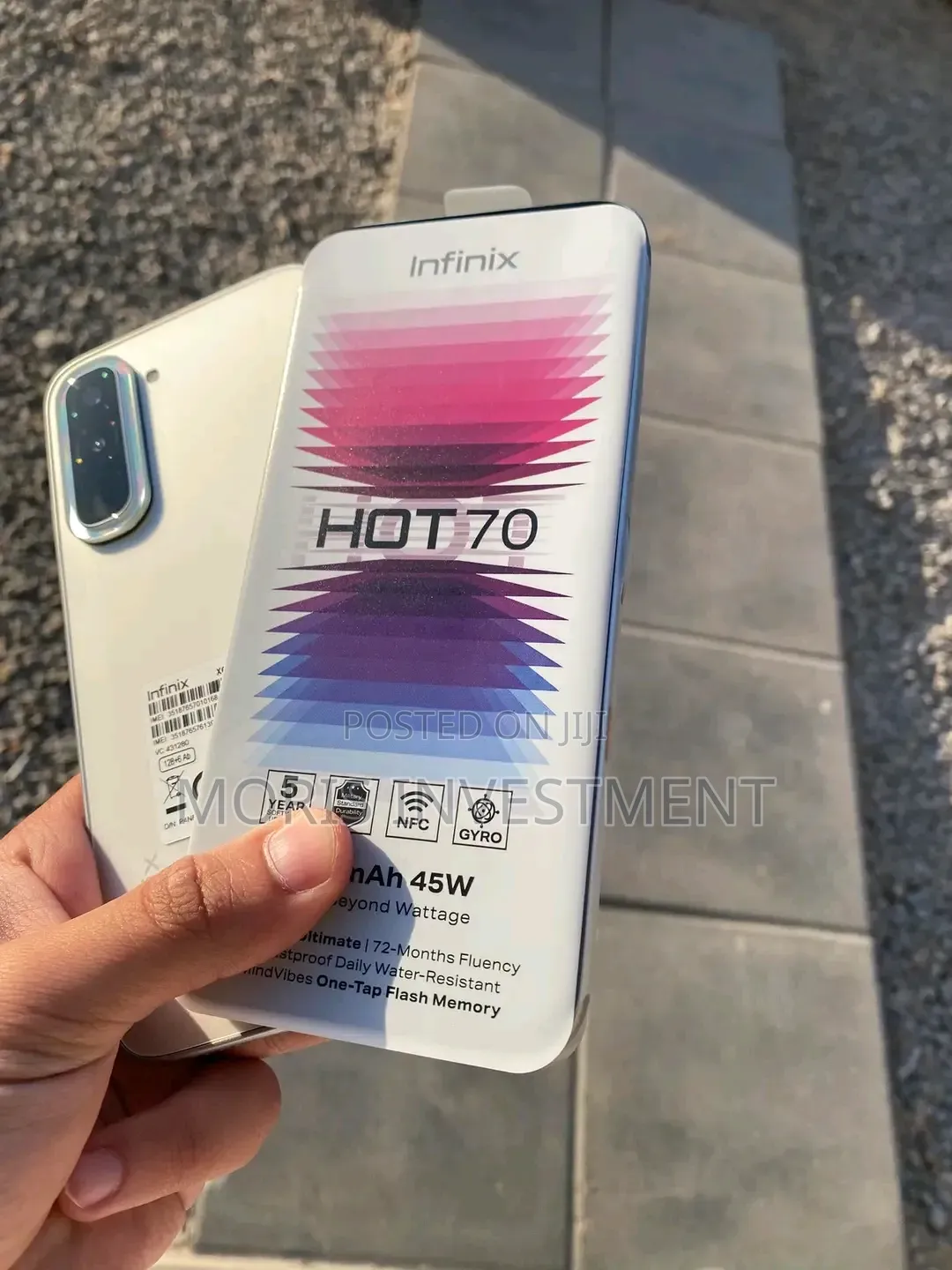 New Infinix Hot 70 256 GB Gray