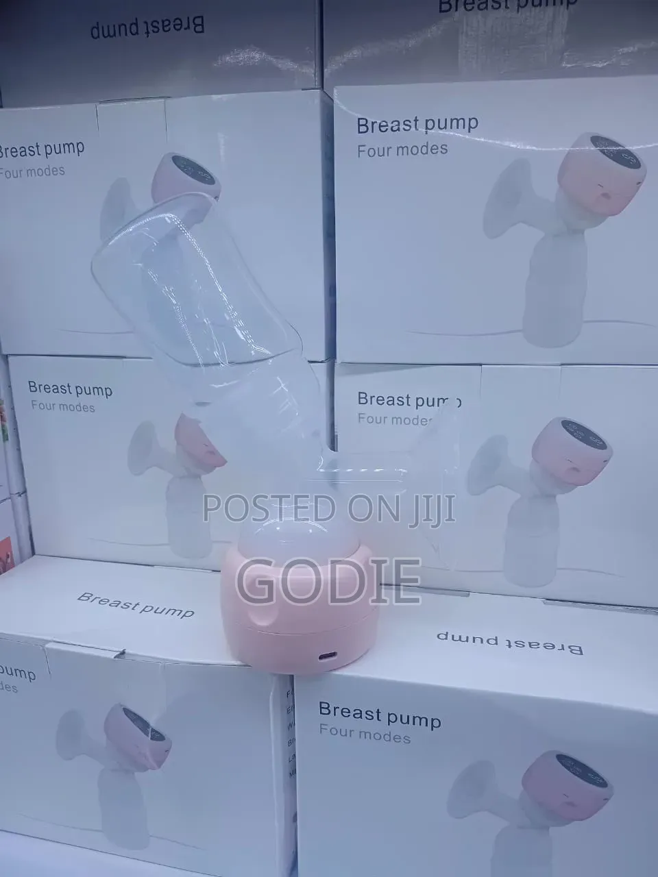 Wireless Electric Breast Pump With an Integrated LED Screen.