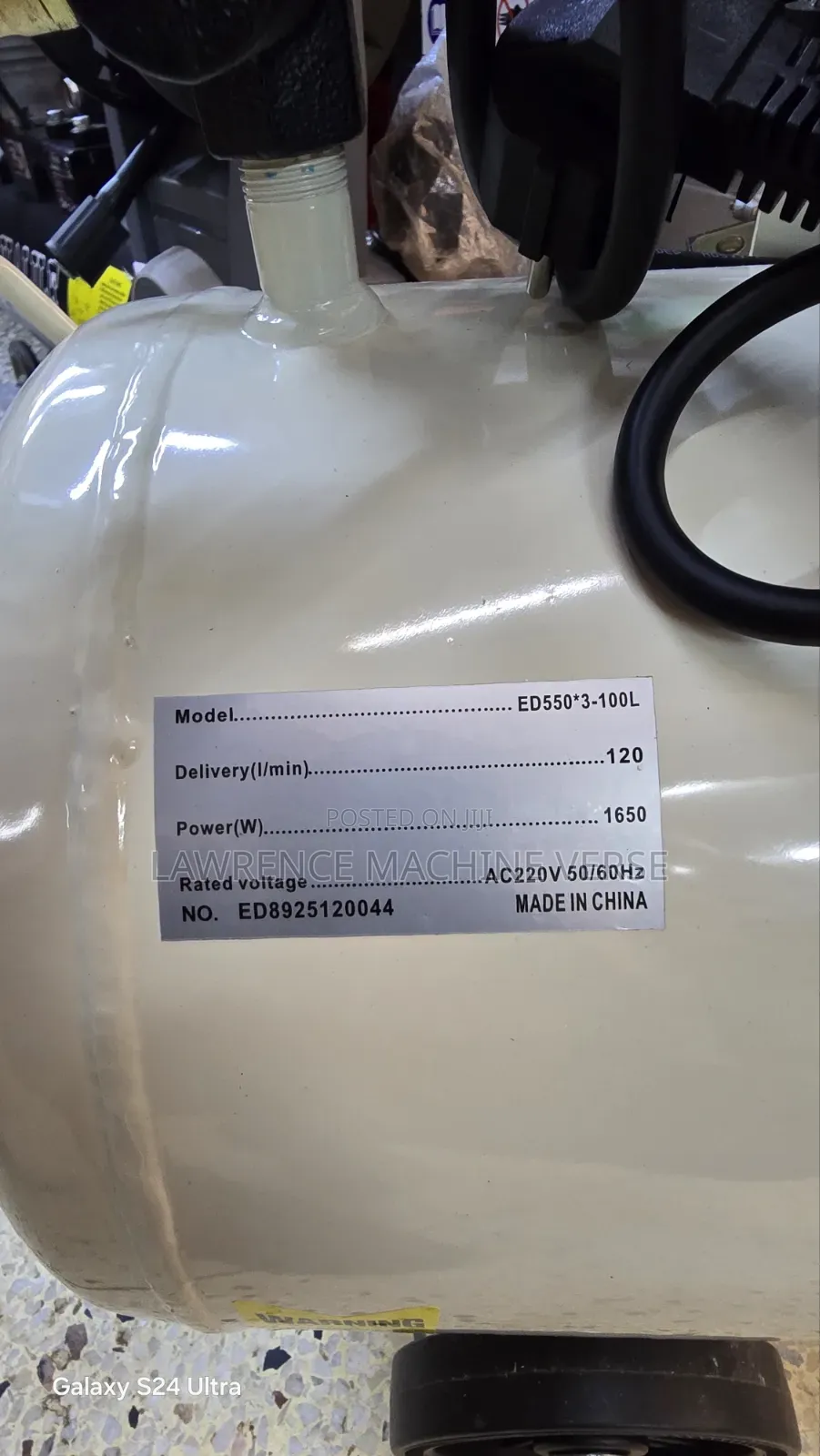 3 Piston Air Compressor 100L