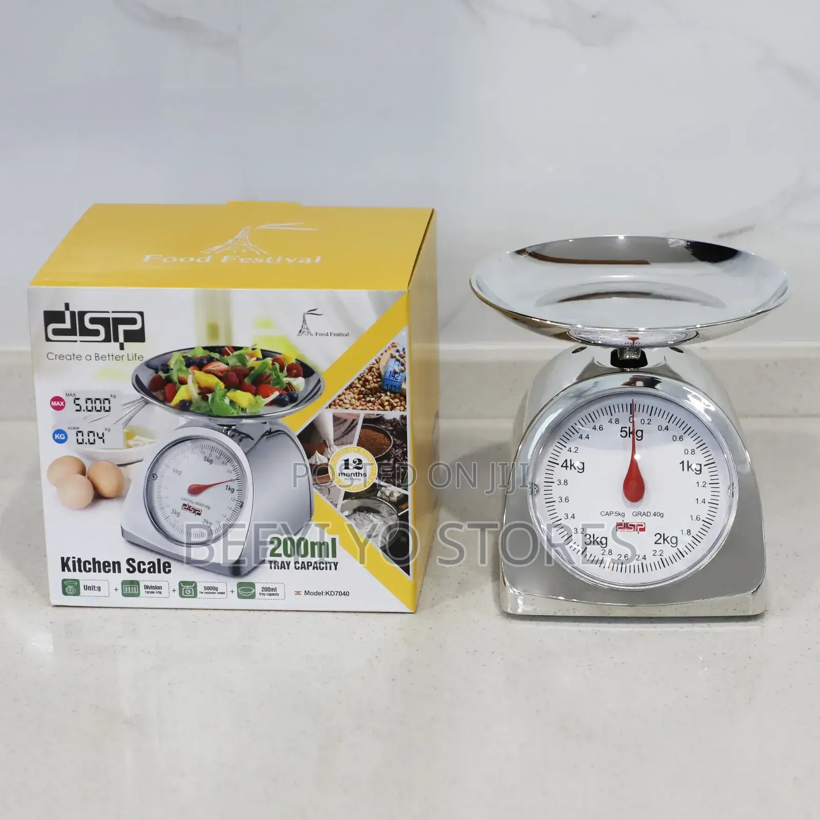 DSP Food Festival Mechanical Kitchen Scale (Model: KD7040).