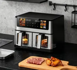 Hoffmans Dual Basket Air Fryer (Model: HM-802).