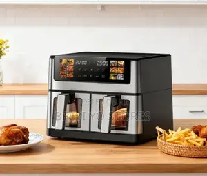 Hoffmans Dual Basket Air Fryer (Model: HM-802).