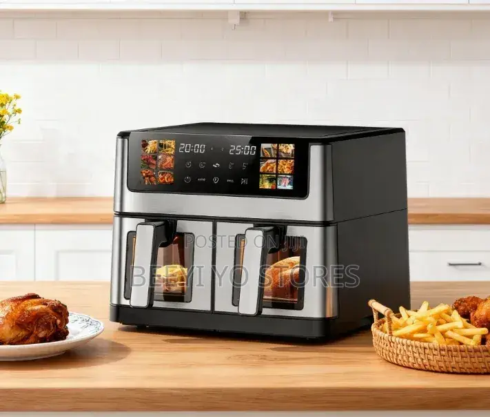 Hoffmans Dual Basket Air Fryer (Model: HM-802).