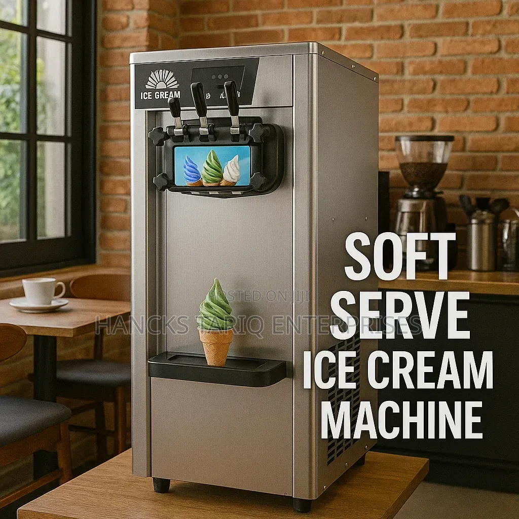 Commercial Soft-Serve Ice Cream Machine.