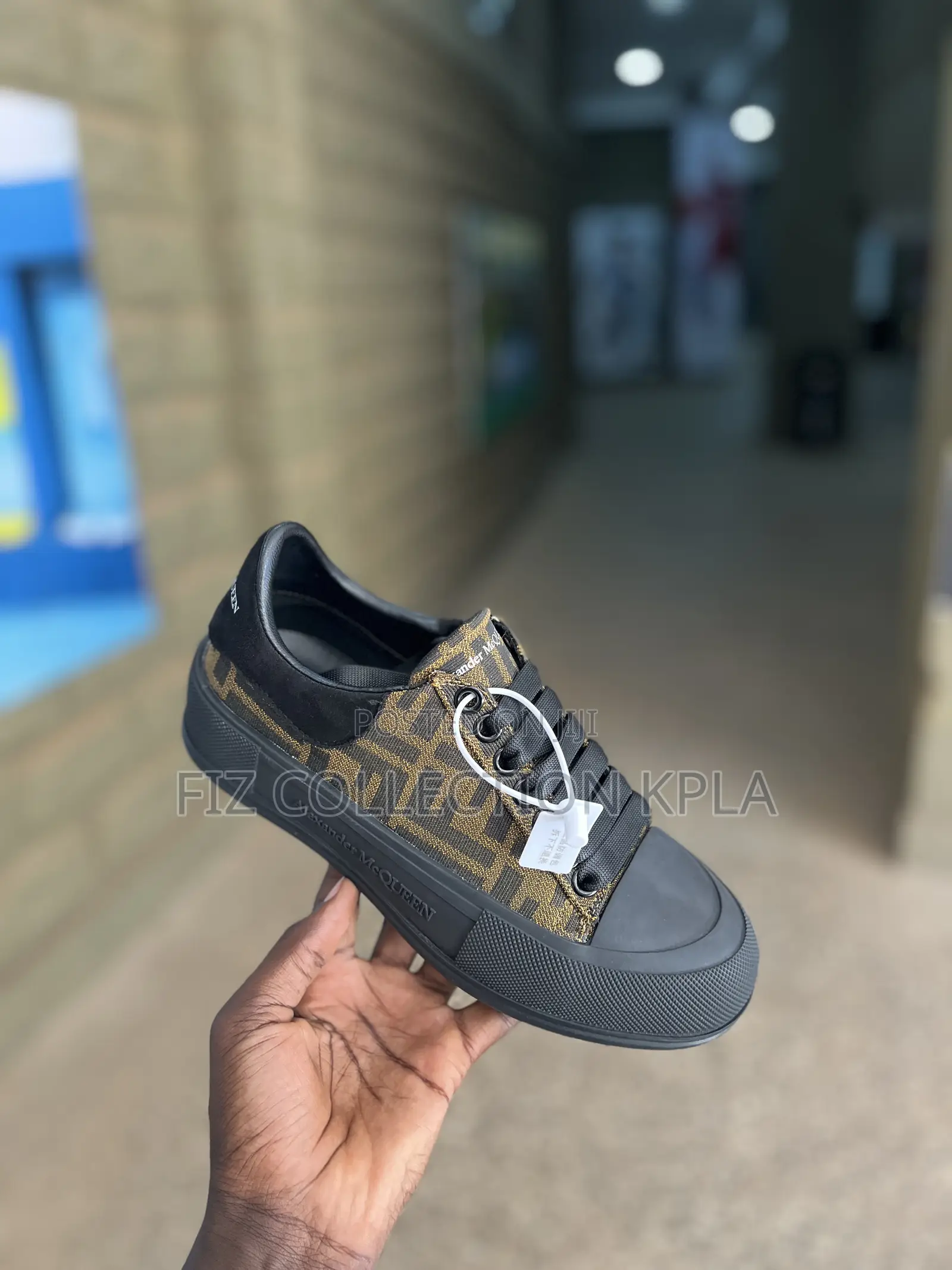 Original Alexander McQueen X Fendi Monogram Low-Top Casual Sneakers