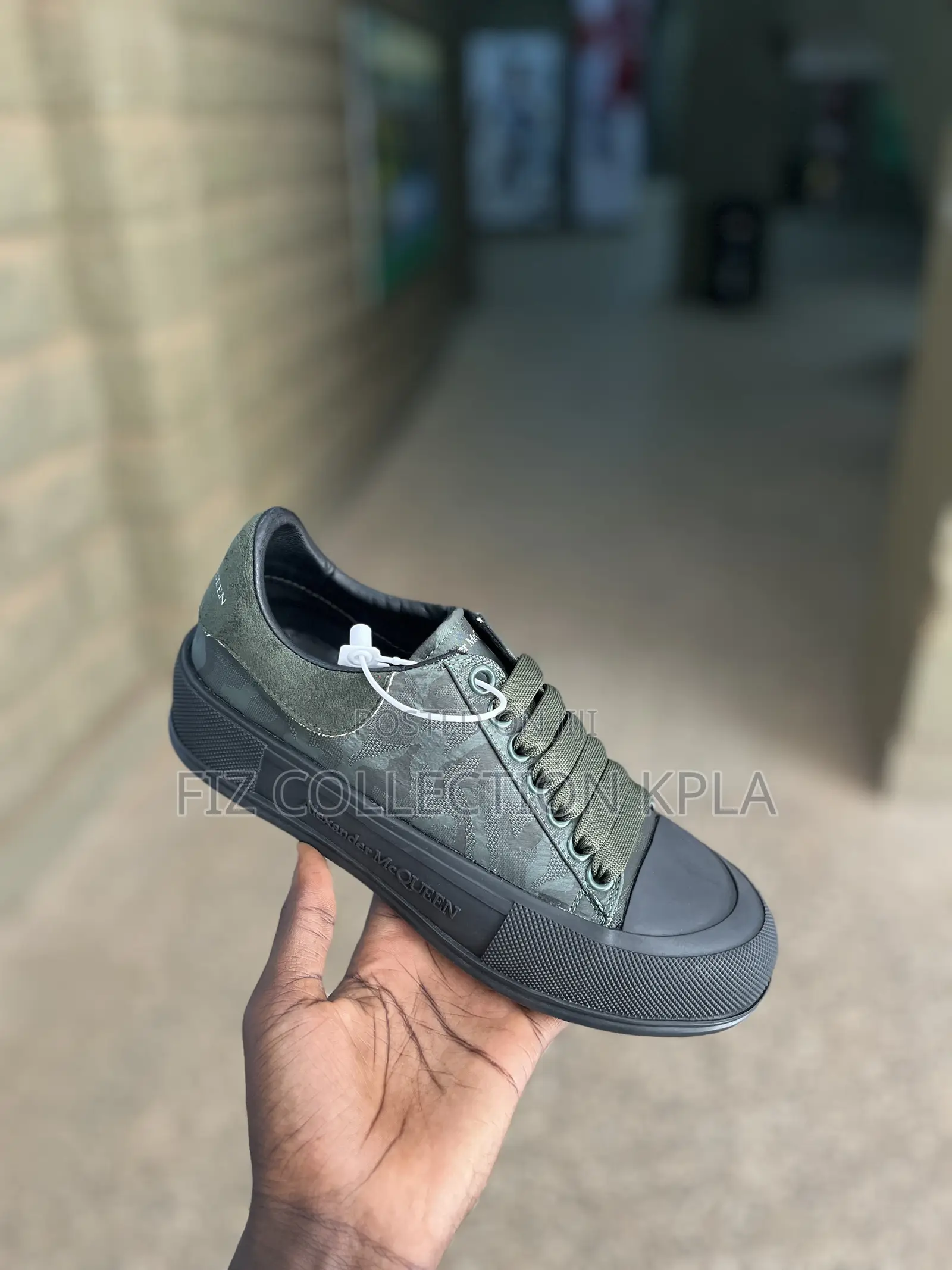 Original Alexander McQueen Deck – Camouflage Army Green Black